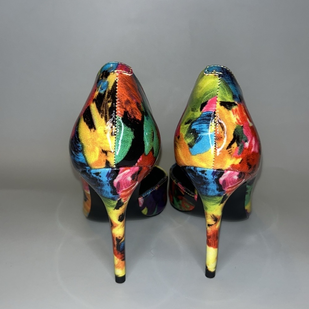NWOT Steve Madden groovi PU floral D’Orsay stiletto heel - Picture 4 of 8